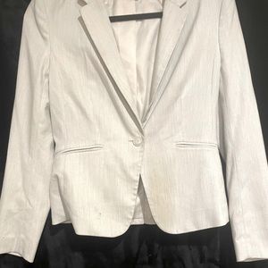 h&m light grey work jacket